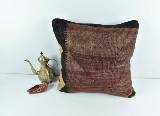 Kilim Pillow Cover 14x14 Vintage Home Decorative Sofa Couch Cushion A1744