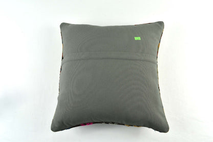 18"x18" Kilim Pillow Cover  Handmade Turkish Vintage Cushion Tribal Lumbar 3418