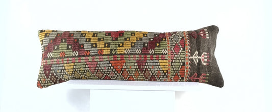 12x36 Ethnic Rug Pillow Decorative Vintage Faded Carpet Boho Cushion Cover E1445