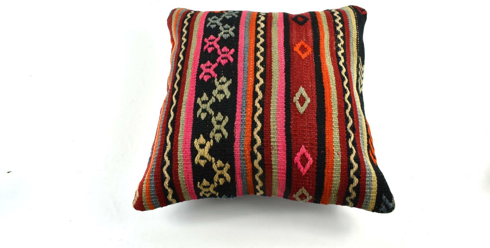 20x20 Kilim Pillow Cover Handmade Vintage Oushak Kilim Cushion Cover 3541