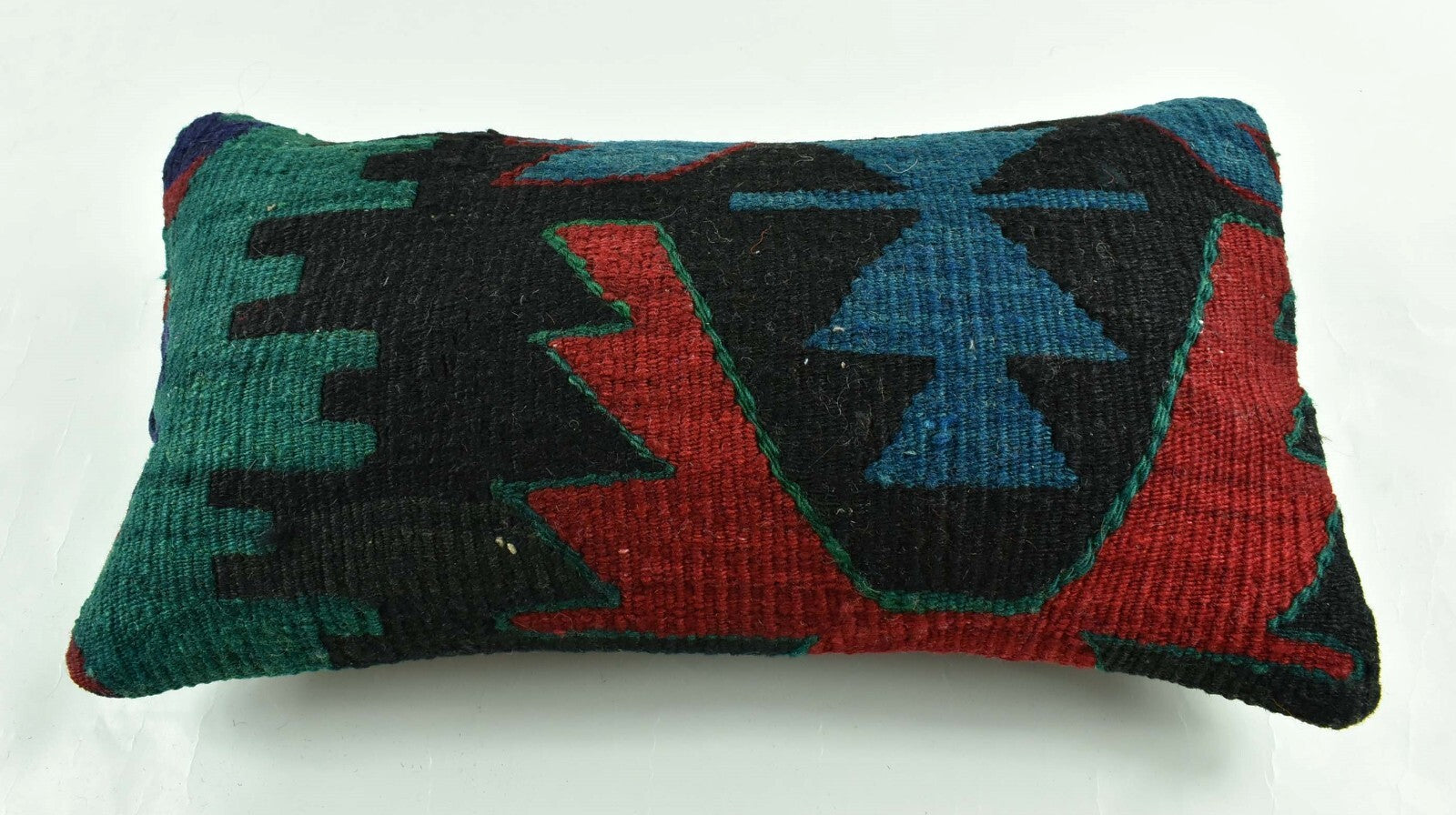 Turkish Cushion Cover 8"x16" Handmade Vintage Boho Ethnic Throw Pillow Case 3140