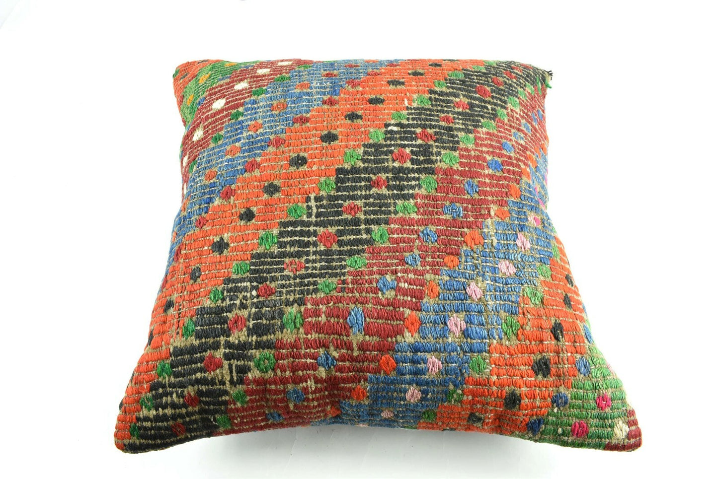 Kilim Pillow Cover 20x20 Home Decorative Handmade Ethnic Oushak Rug Pillow A1868