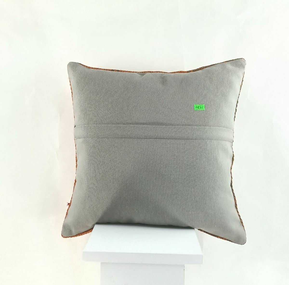 Kilim Cushion Case 16x16 Traditional Handmade Oushak Throw Pillow Cover A860