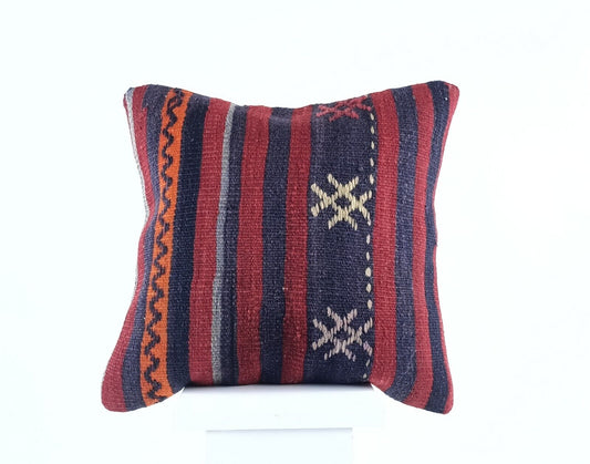 16x16 Ethnic Vintage Turkish Rug Pillow Cover Home Decorative Boho Cushion E832