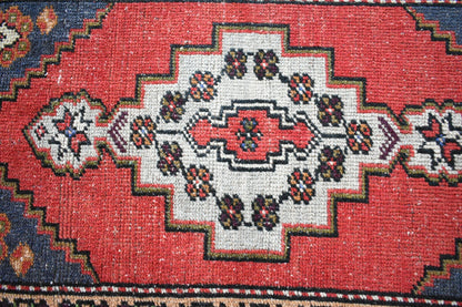  Oushak Runner 3.1x1.7 ft Vintage Turkish Runner Floor Runner Faded Runner Y23