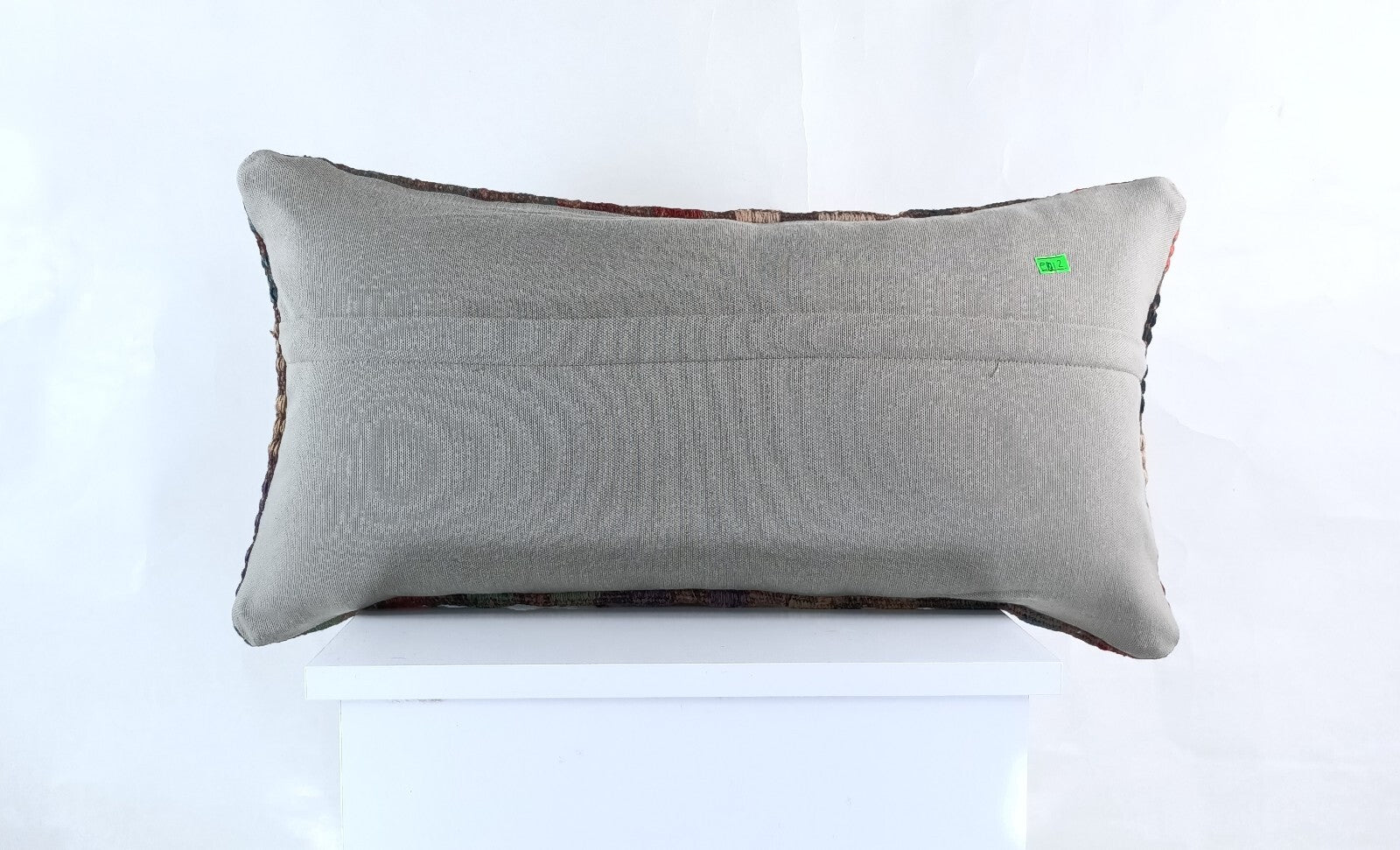 Handmade Turkish Kilim Pillow Cover 12x24 Ethnic Boho Sofa Lumbar Cushion E1012