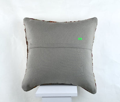 18"x18" Kilim Pillow Cover  Handmade Turkish Vintage Cushion Tribal Lumbar 2636