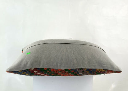 Kilim Cushion Cover 16x24 Throw Pillow Cover Decorative Handmade Lumbar E1263