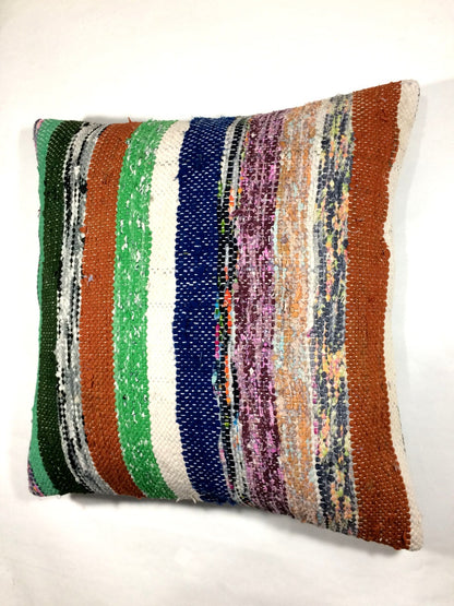 20x20 Kilim Pillow Cover Handmade Vintage Oushak Kilim Cushion Cover 254