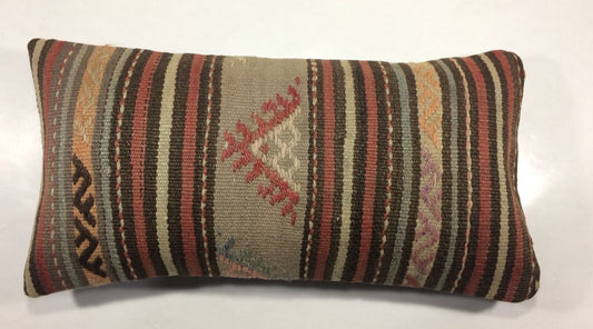 Home Decorative Handmade 12x24 Tribal Vintage Turkish Kilim Pillow Cover 926