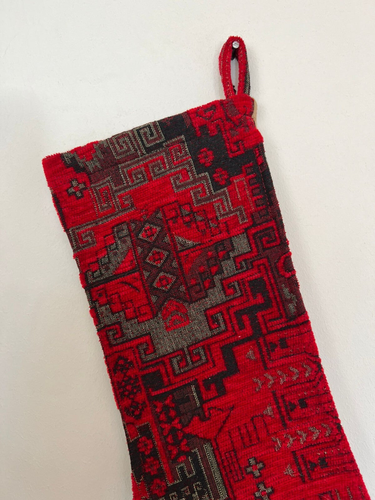 Kilim Christmas Stocking Rug Design Ethnic Gift Home Decorative Xmas Sock