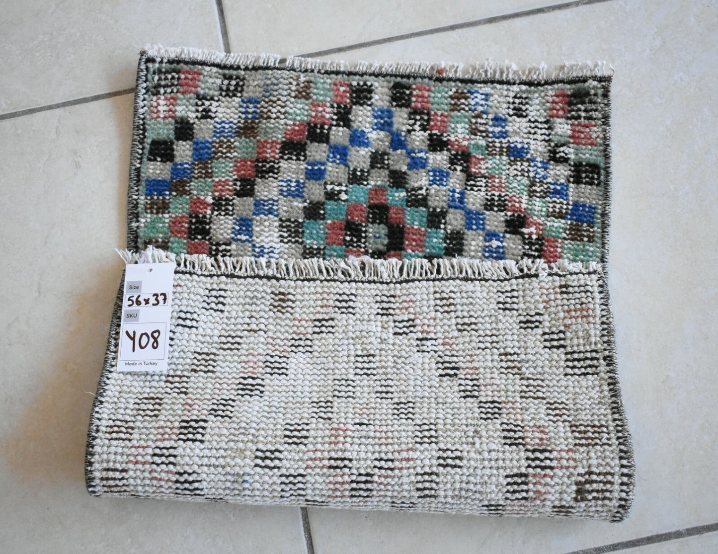 Oushak Runner 1.8x1.2 ft Vintage Turkish Rug Small Runner Anatolian Rug Y08