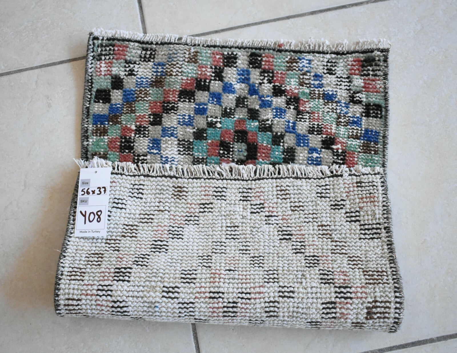 Oushak Runner 1.8x1.2 ft Vintage Turkish Rug Small Runner Anatolian Rug Y08