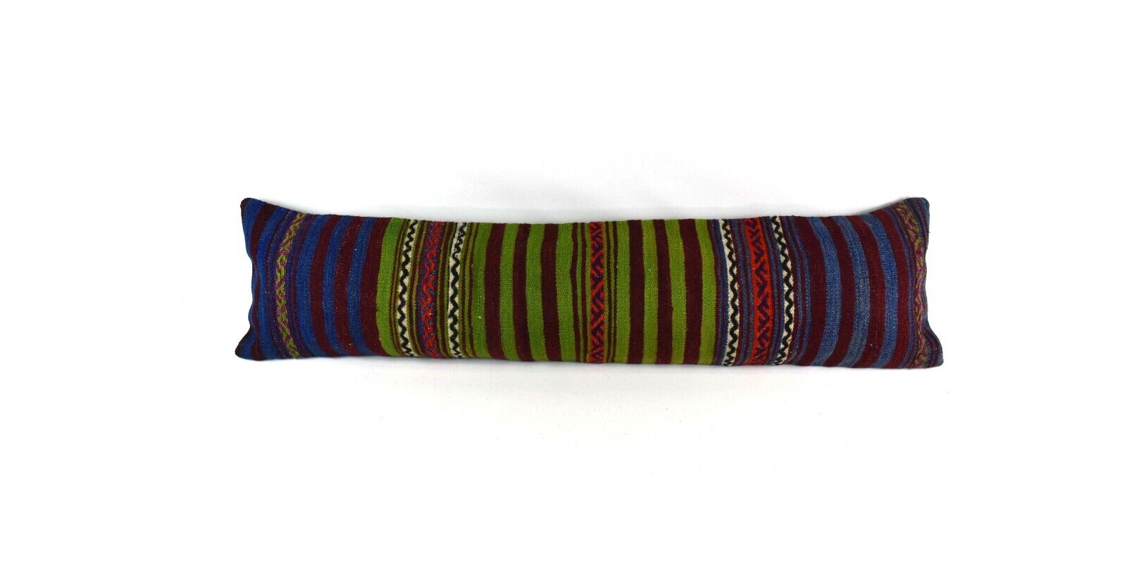 12x48 Vintage Rug Pillow Cover Handwoven Kilim Lumbar Pillow Cover 4060