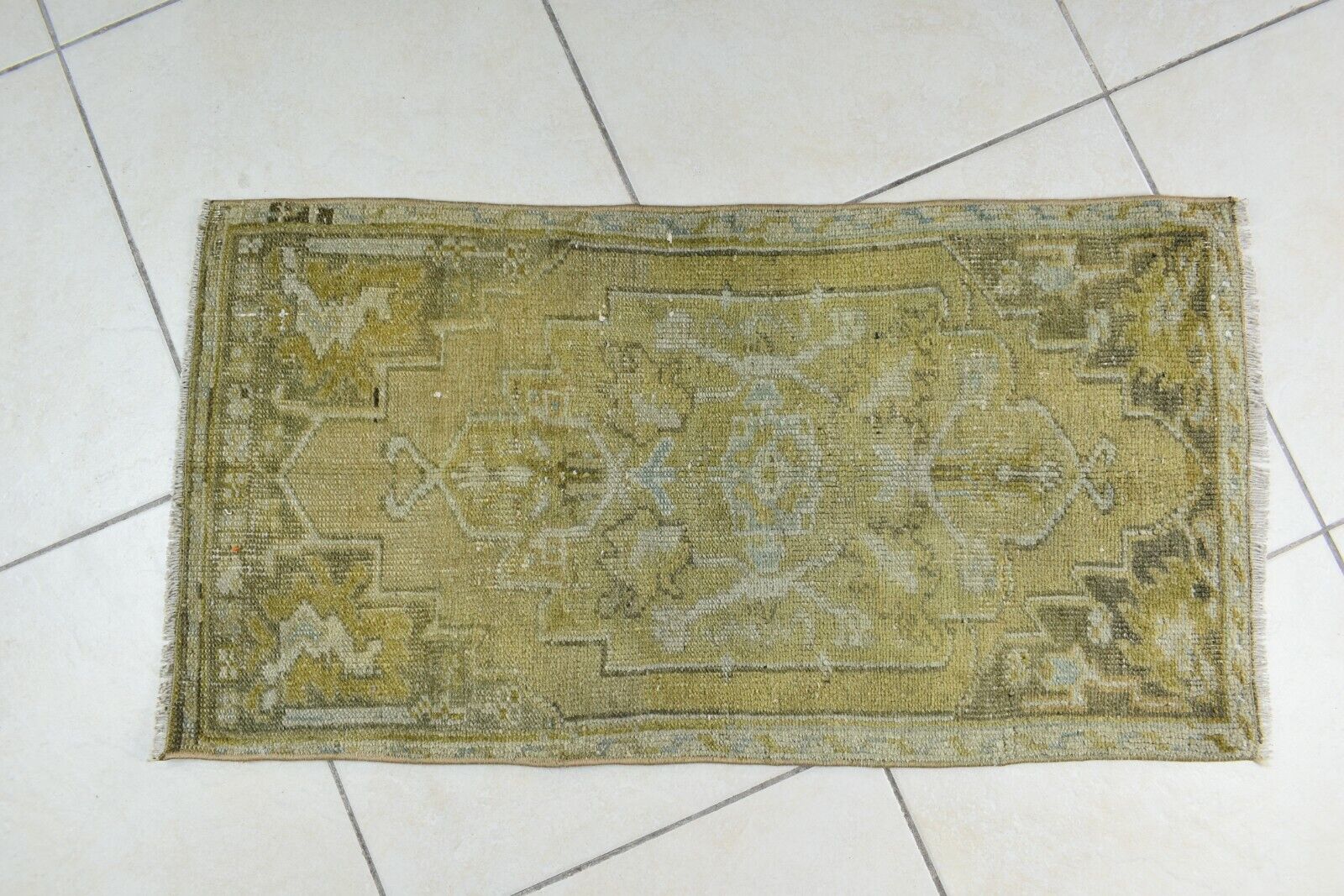 Anatolian Runner 3x1.5 ft Vintage Turkish Runner Oushak Runner Rug Y32