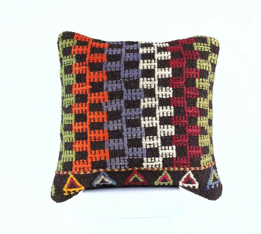 Oushak Kilim Pillow Cover 16x16 Handmade Rug Traditional Sofa Couch Cushion A568