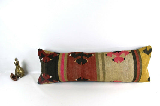 12x36 Kilim Pillow Cover Home Decorative Handmade Vintage Long Lumbar A2416