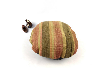 Kilim Round Pillow Cover 18" in Tribal Vintage Turkish Carpet Round Cushion 4944