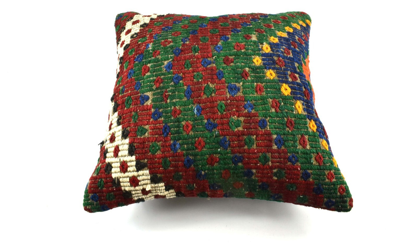 20x20 Kilim Pillow Cover Handmade Vintage Oushak Kilim Cushion Cover 3552