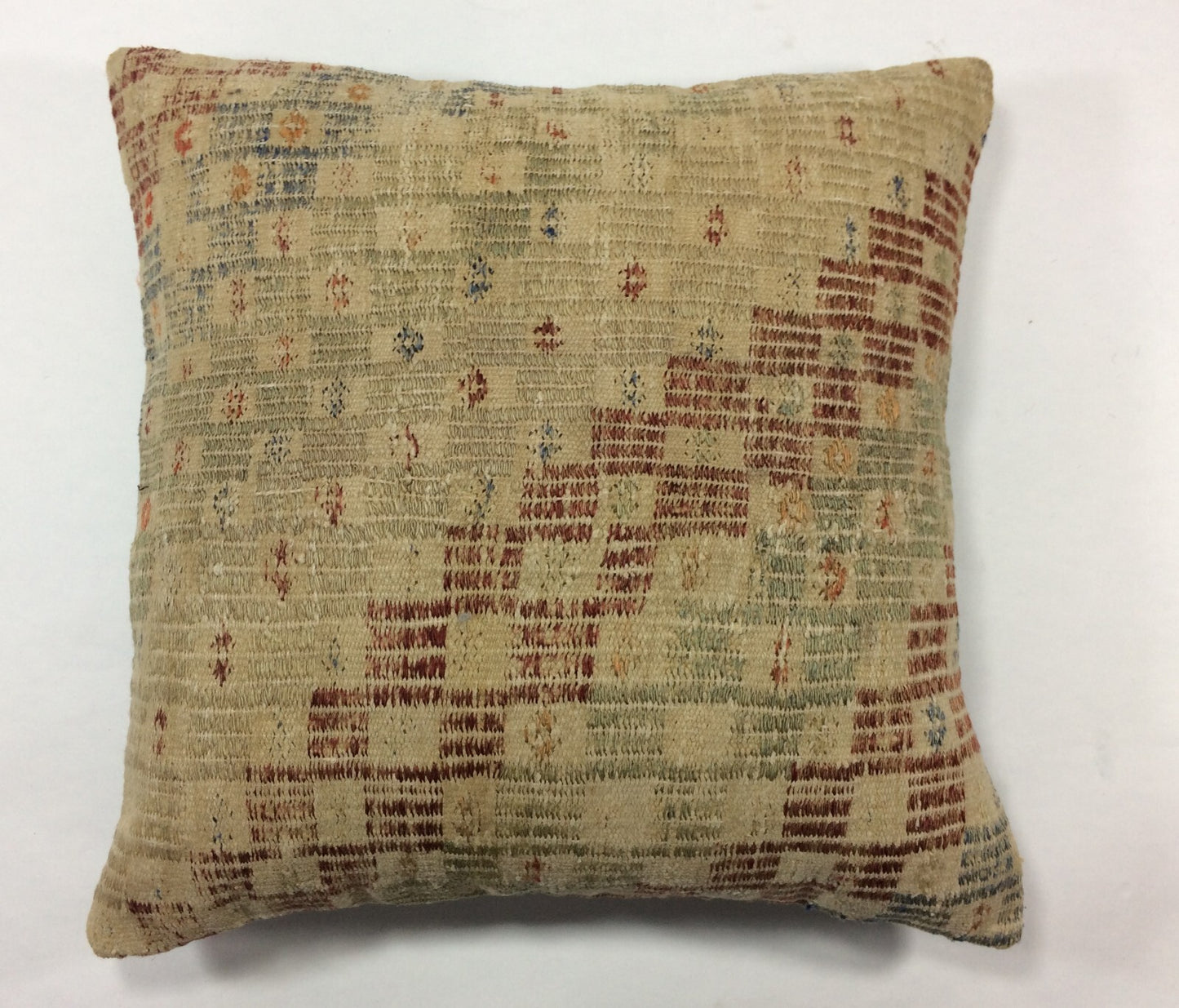 18"x18" Kilim Pillow Cover  Handmade Turkish Vintage Cushion Tribal Lumbar 1276