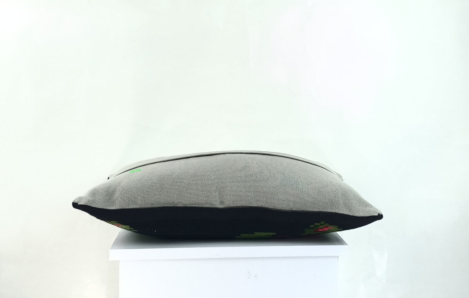 Kilim Pillow Cover 12x20 Handmade Turkish Rug Boho Ethnic Lumbar Cushion 2263