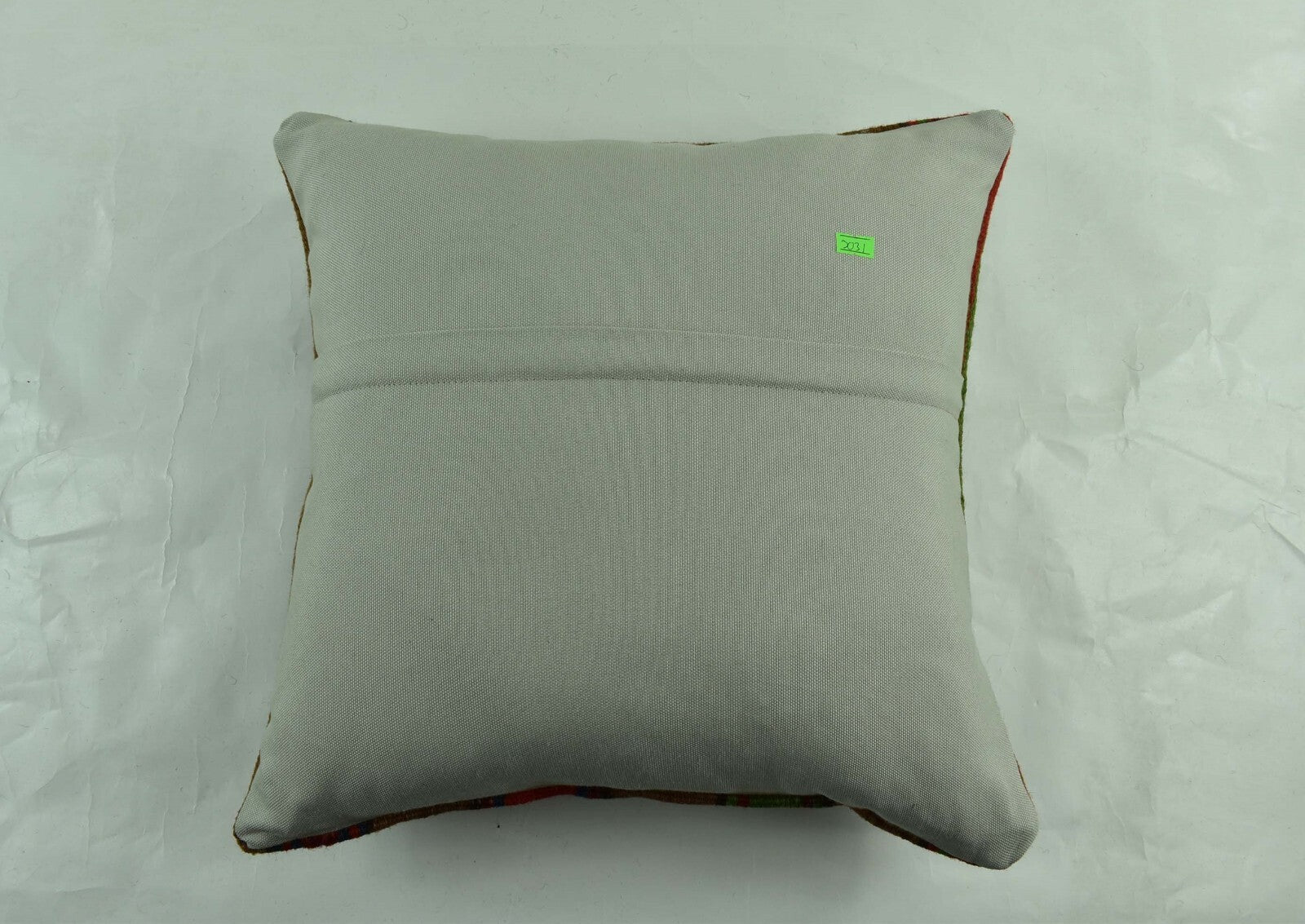 18"x18" Kilim Pillow Cover  Handmade Turkish Vintage Cushion Tribal Lumbar 3031