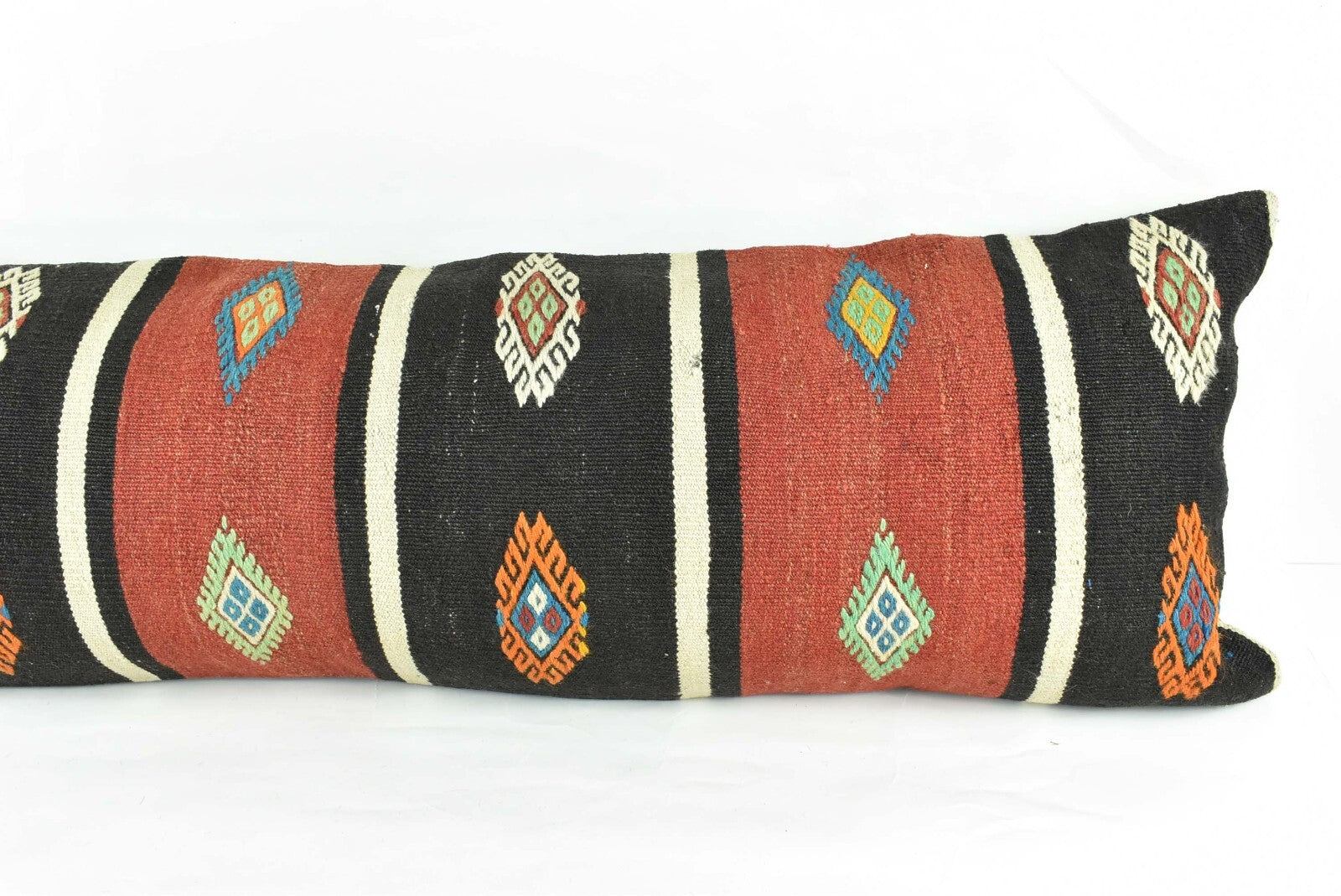 Extra Large Kilim Pillow Cover 16x48 Handmade Ethnic Boho Oriental Lumbar 3242