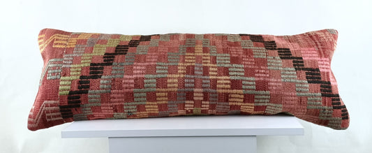 12x36 Ethnic Rug Pillow Decorative Vintage Faded Carpet Boho Cushion Cover A1511