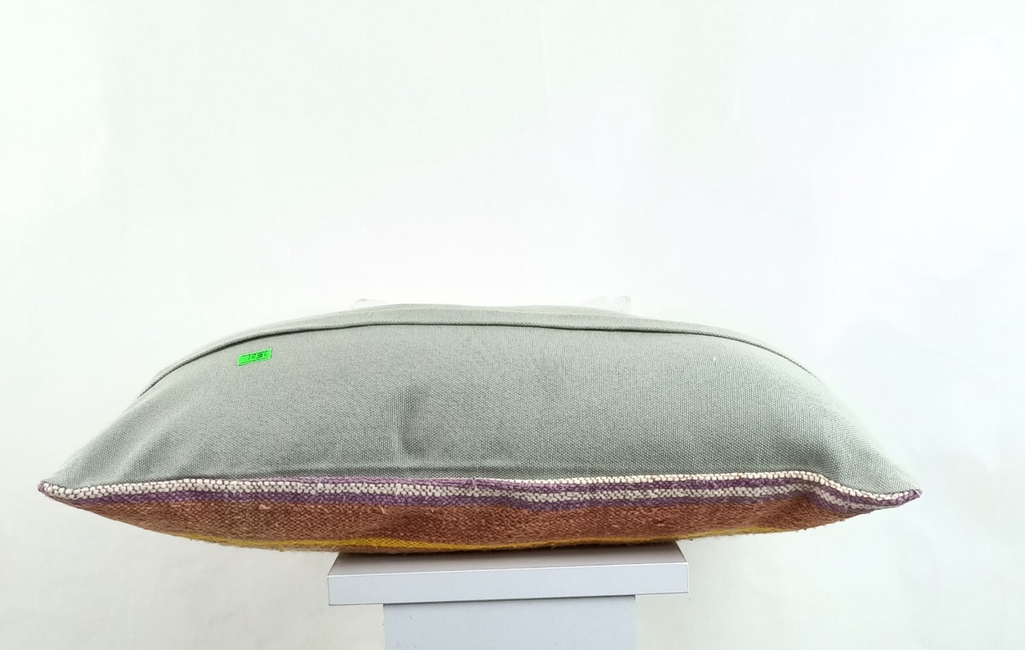 Kilim Pillow Cover 12x20 Handmade Turkish Rug Boho Ethnic Lumbar Cushion 2581