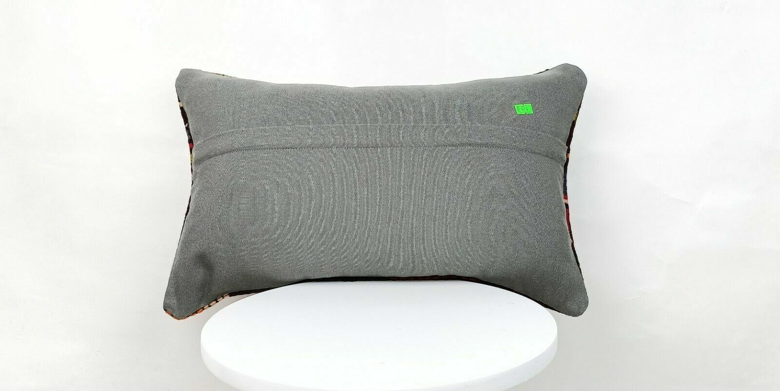 12x20 Kilim Pillow Cover Handmade Traditional Turkish Wool Lumbar Cushion E513