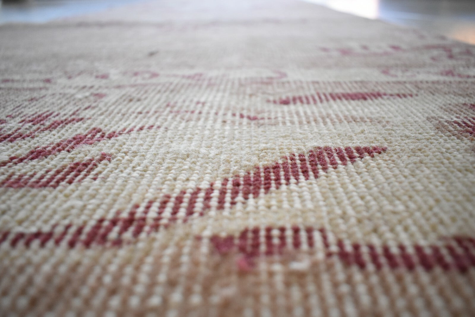 Oushak Runner 10x2.6 ft Handwoven Turkish Runner Vintage Runner Floor Rug R05