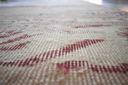 Oushak Runner 10x2.6 ft Handwoven Turkish Runner Vintage Runner Floor Rug R05