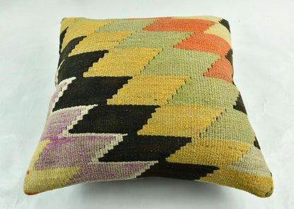20x20 Kilim Pillow Cover Handmade Vintage Oushak Kilim Cushion Cover A1891
