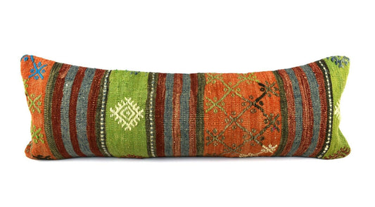 12x36 Kilim Pillow Cover Decorative Ethnic Vintage Long Lumbar Cushion A3249