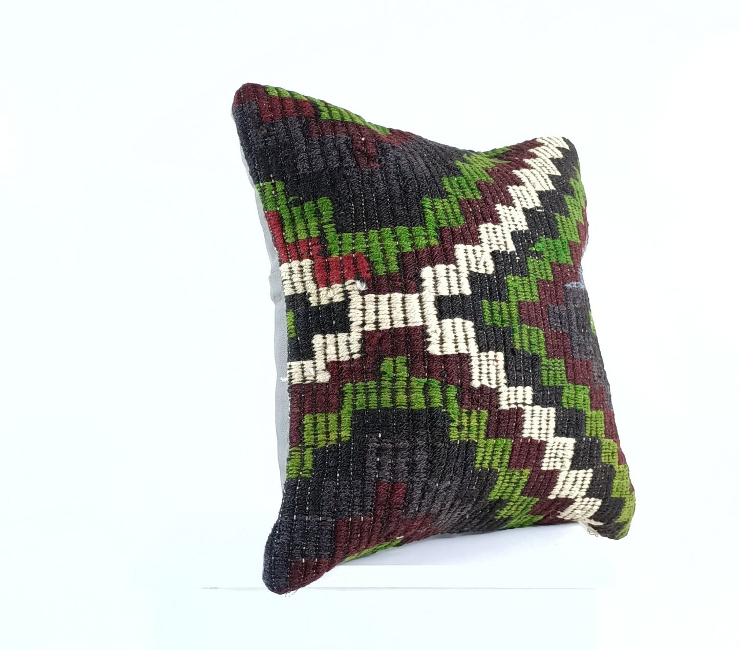 18"x18" Kilim Pillow Cover  Handmade Turkish Vintage Cushion Tribal Lumbar E1387