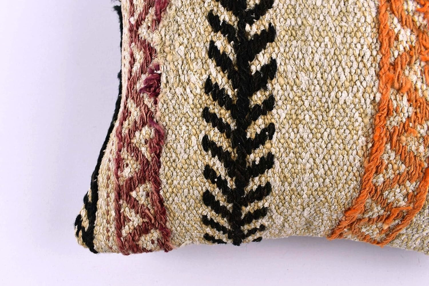 14"x14" Kilim Pillow Cover Handmade Turkish Tribal Ethnic Boho Rug Cushion 4564