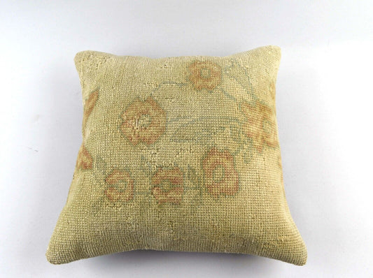 20x20 Kilim Pillow Cover Handmade Vintage Oushak Kilim Cushion Cover 4734