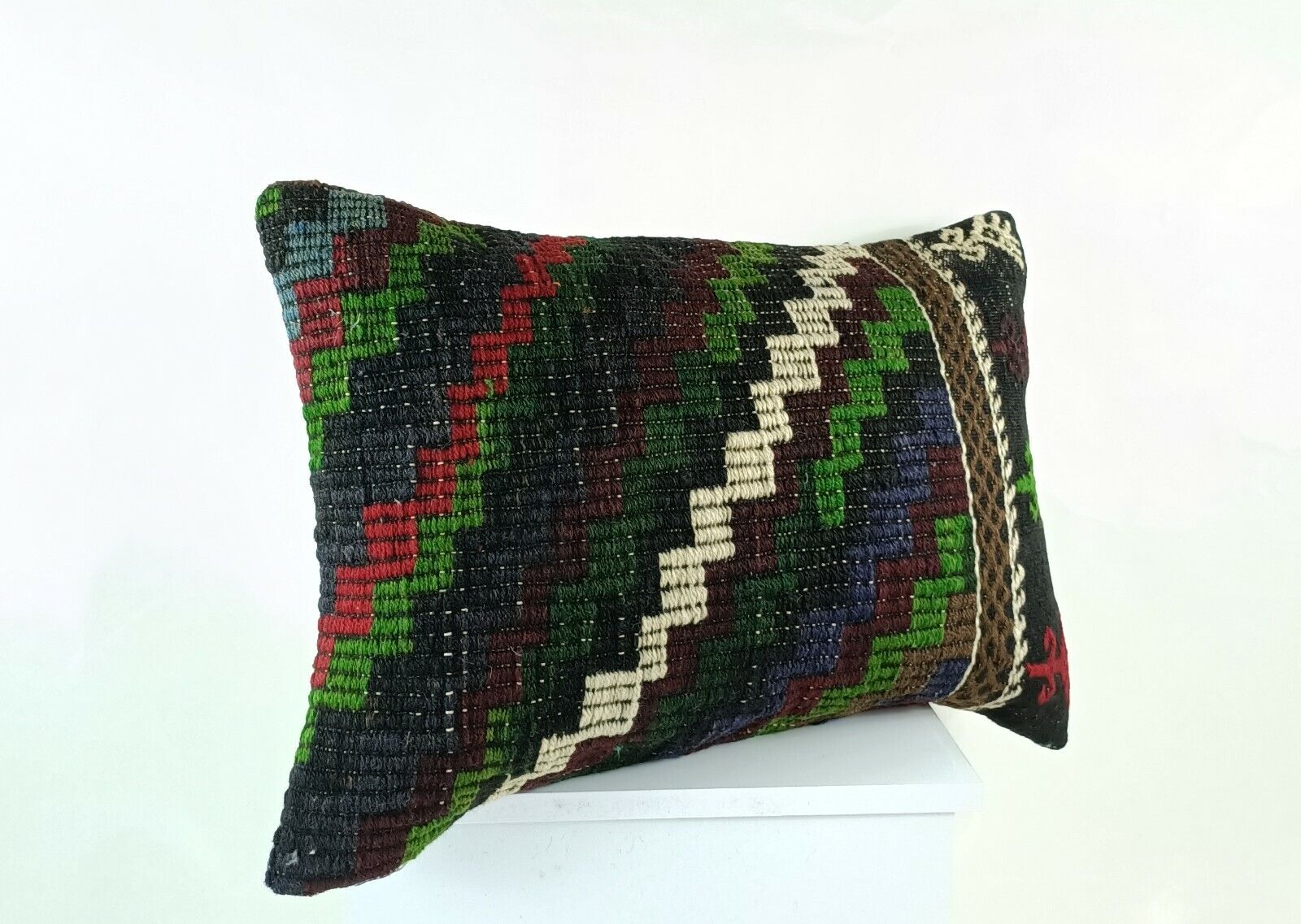 Home Decorative Handmade Throw Pillow Cover 16x24 Handmade Kilim Cushion E1241