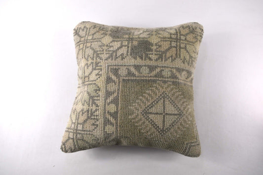 16x16 Ethnic Vintage Turkish Rug Pillow Cover Home Decorative Boho Cushion 4215