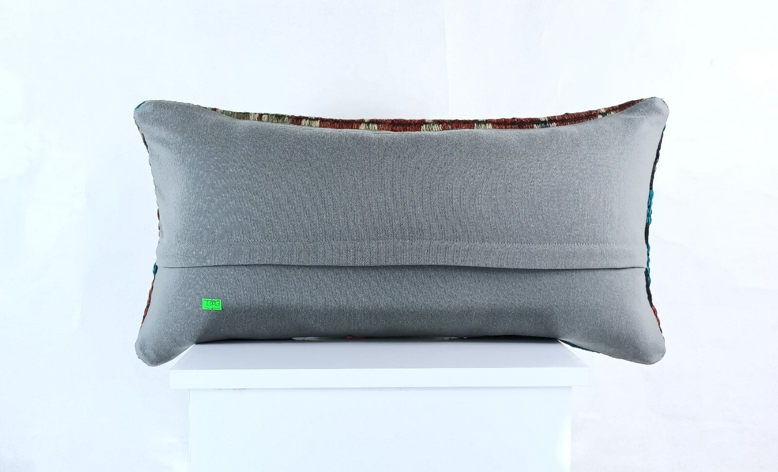 Handmade Turkish Kilim Pillow Cover 12x24 Ethnic Boho Sofa Lumbar Cushion E1003