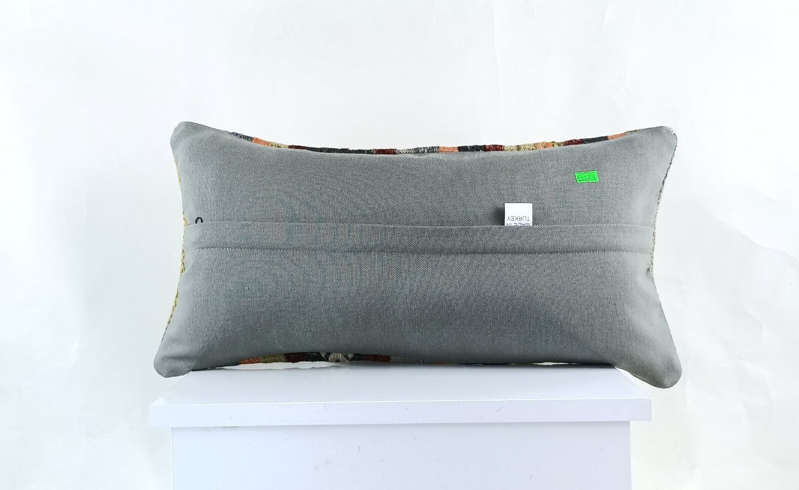 10x20 Kilim Lumbar Pillow Cover Vintage Ethnic Oushak Kilim Pillow Cover E1124