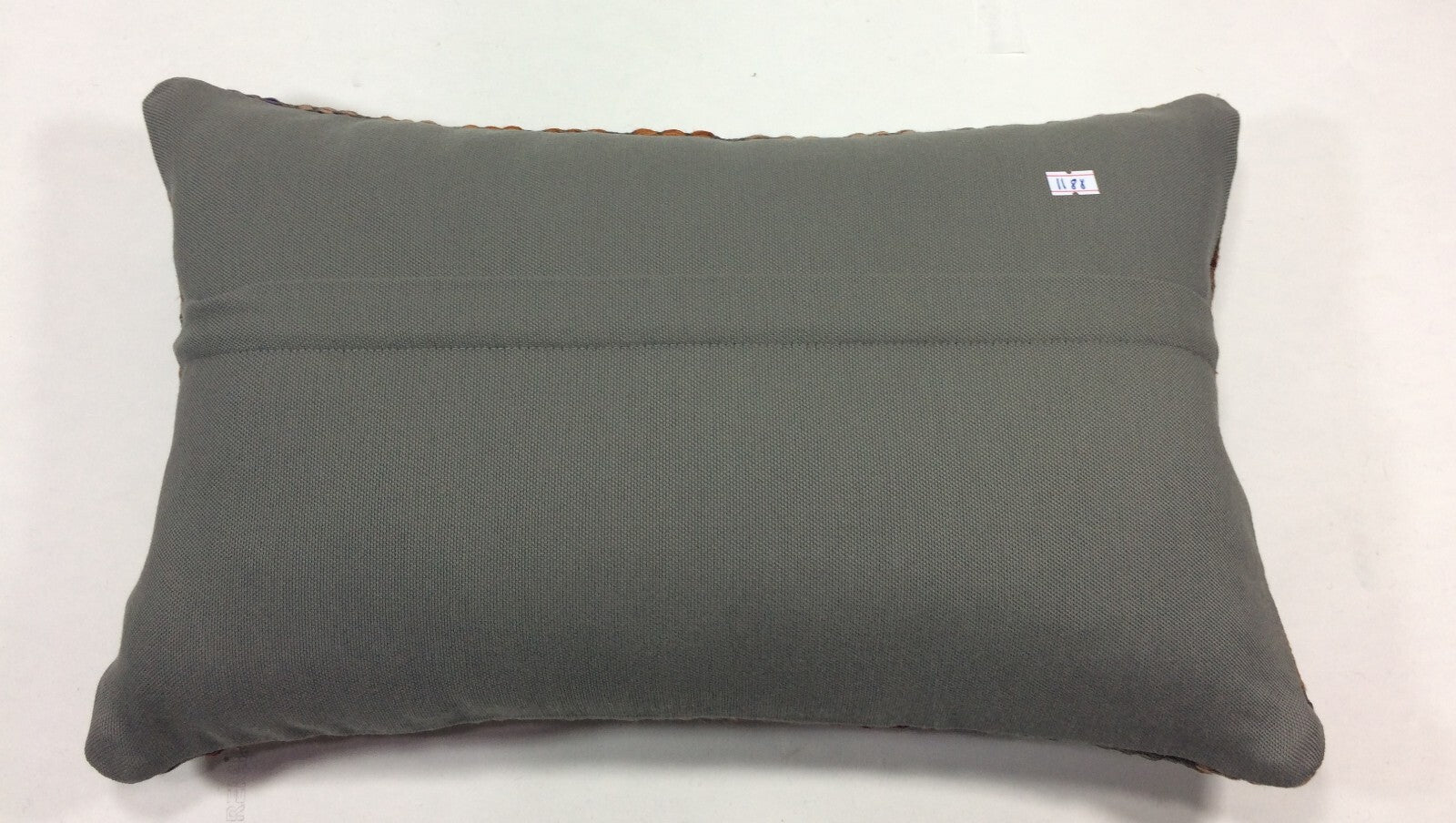 Kilim Pillow Cover 12x20 Handmade Turkish Rug Boho Ethnic Lumbar Cushion 1188