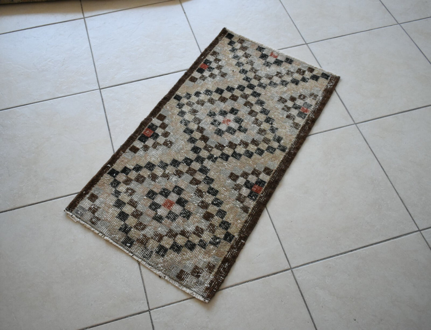 Oushak Runner 3.2x1.7 ft Vintage Turkish Runner Floor Runner Faded Runner Y25