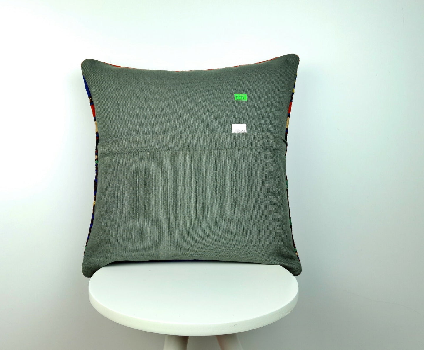 16x16 Handmade Kilim Rug Pillow Cover Vintage Boho Ethnic Lumbar Cushion E218