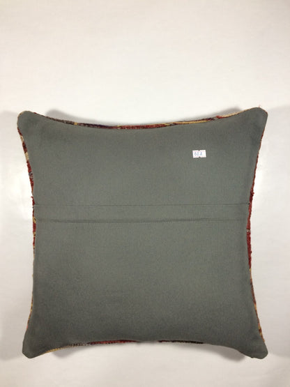 18"x18" Kilim Pillow Cover  Handmade Turkish Vintage Cushion Tribal Lumbar 661