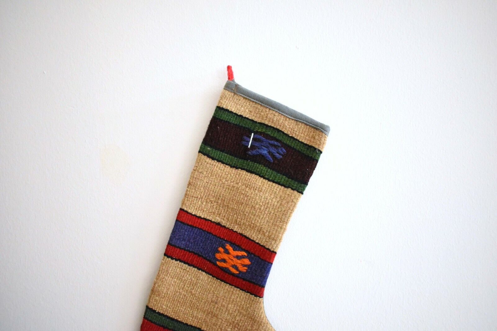 Rug Christmas Socks, Christmas Decoration, Kilim Christmas Stocking, S73