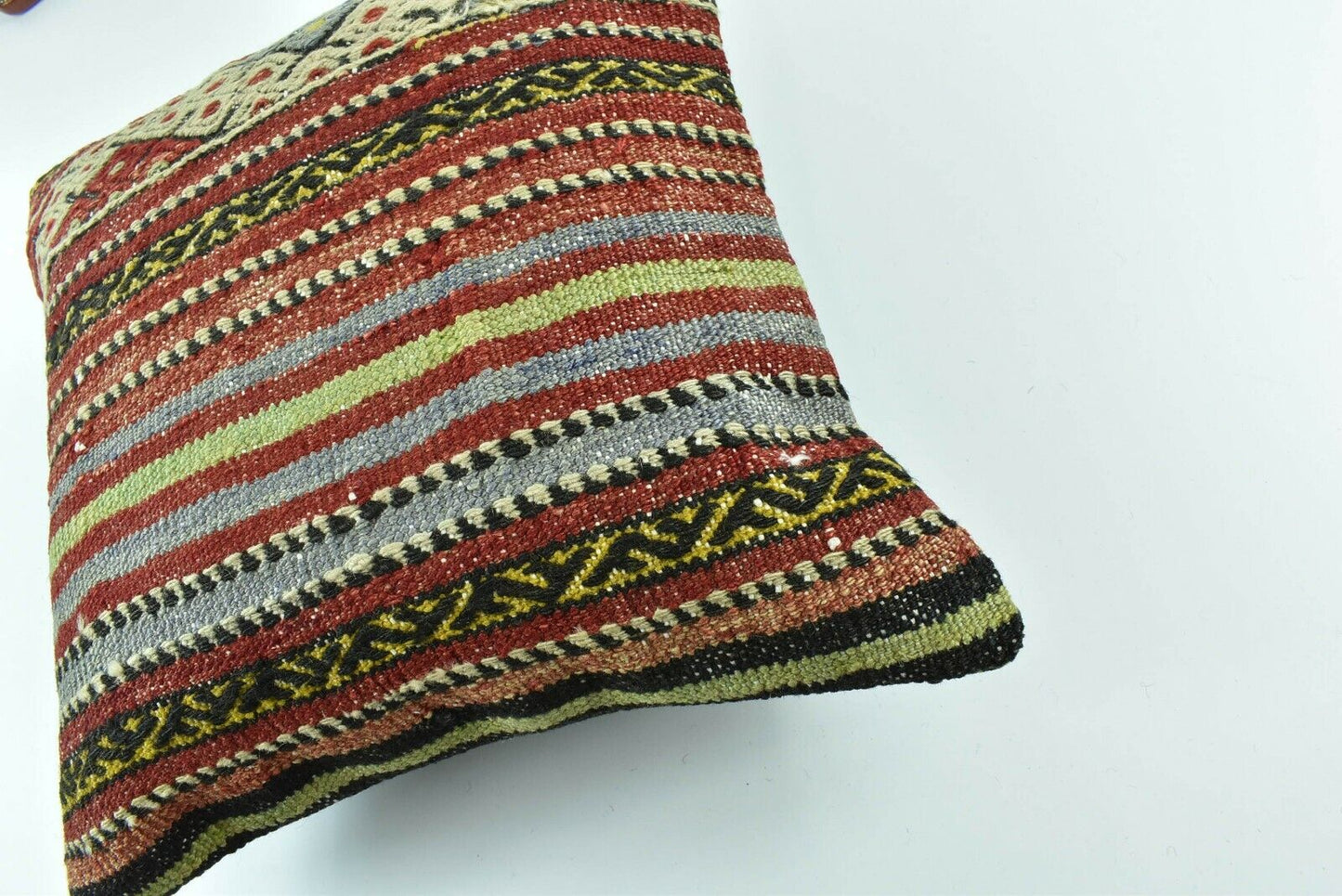 Kilim Pillow Cover 16x16 Oriental Traditional Handmade Bohemian Cushion A1635