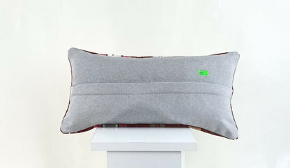 Kilim Pillow Cover 8x16 in Handmade Oriental Rug Tribal Ethnic Lumbar Case A1053