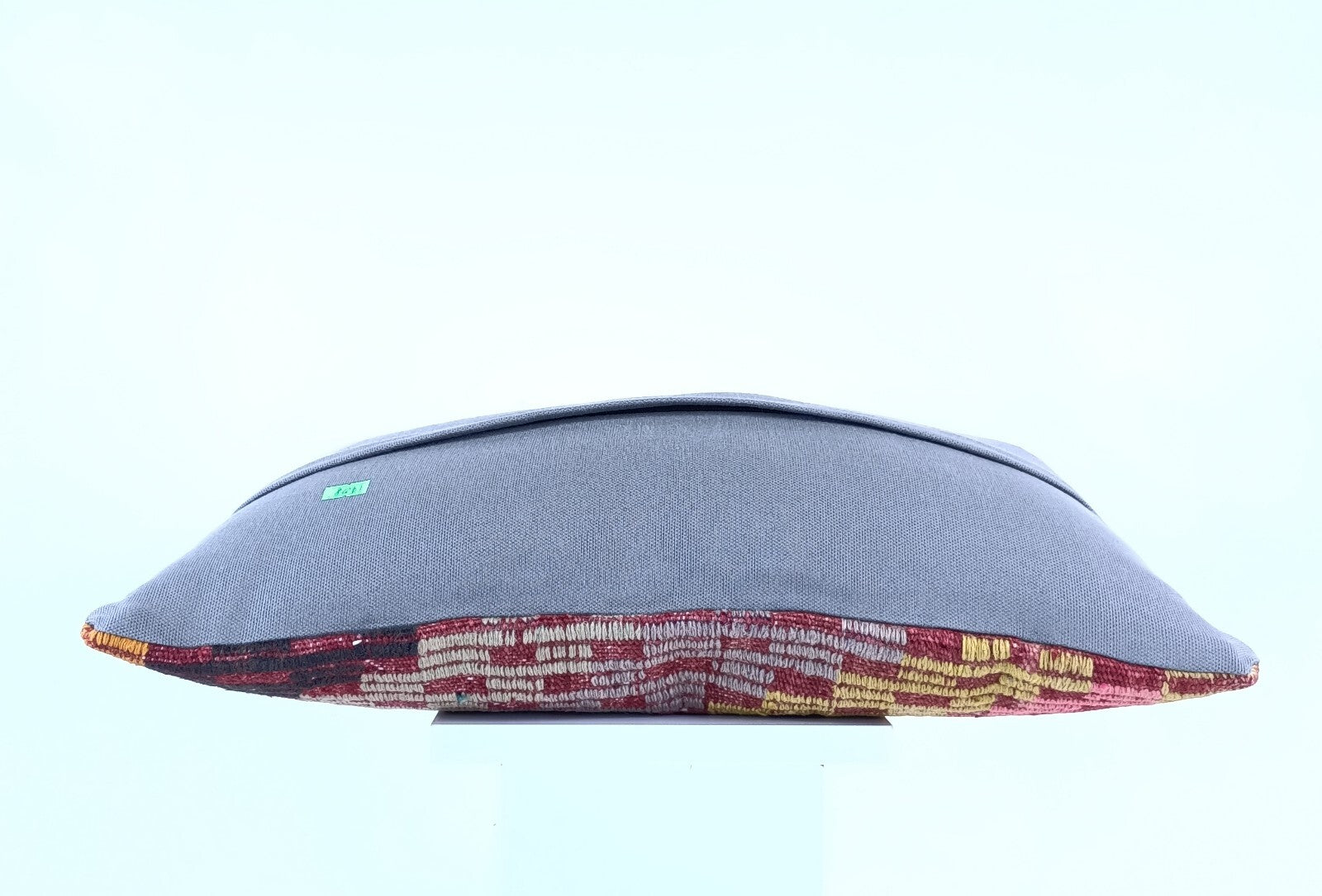 Kilim Pillow Cover 12x20 Handmade Turkish Rug Boho Ethnic Lumbar Cushion 1908