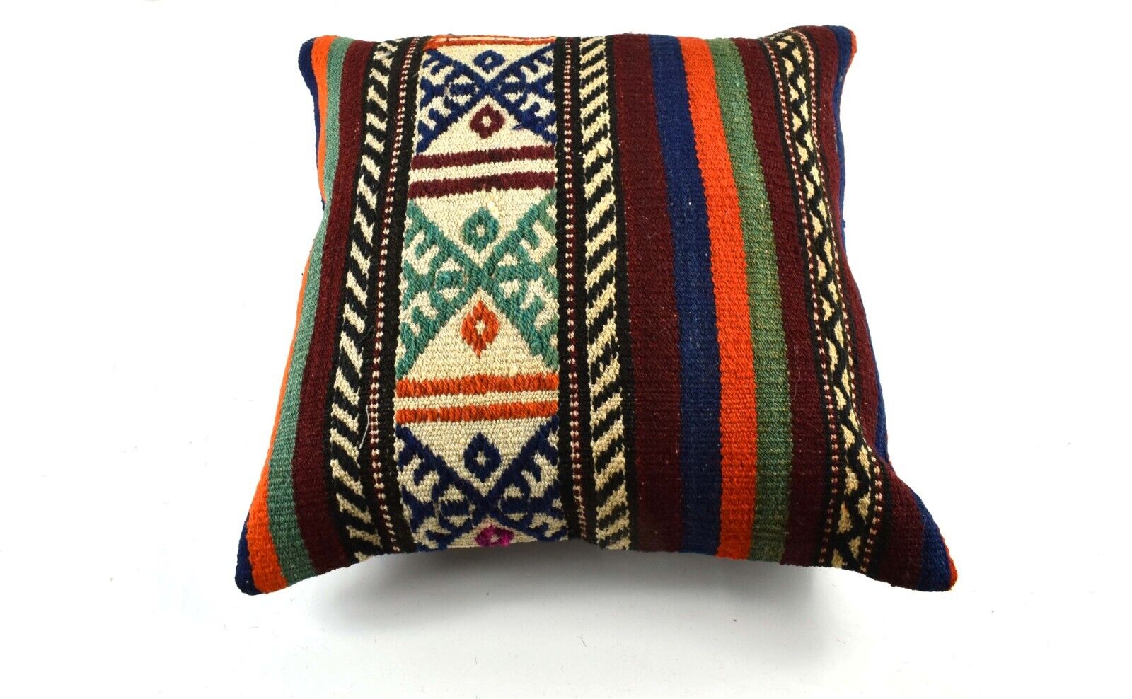 20x20 Kilim Pillow Cover Handmade Vintage Oushak Kilim Cushion Cover 3521